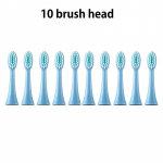 10 tk Originaalsed asendusharjapead Lastele Sonic elektriline hambahari Pehme harjapea S&uuml;gavpuhastavad nutikad otsad Aksessuaarid blue 10pcs head