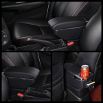 K&auml;etugi Peugeot 301 jaoks Citroen C-Elysee auto k&auml;etugede kasti keskkonsooli jaoks. must