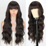 MISS PARUKAS s&uuml;nteetilised pikad mustad tukkidega parukad Naturaalsete laineliste juustega Parukas naistele Kuumakindel igap&auml;evaseks Cosplay peol 65cm