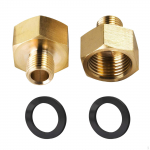 1 Pair Gas Adapter 1/2 Inch Female x 1/4 Male Thread Camping Picnic, Household Replacement