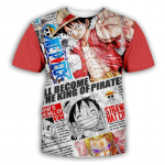 Anime One Piece Luffy Fashion Lapsed Poiss T&uuml;druk Laste T-s&auml;rk 3D Suvine vabaaja Mehed Naiste Multifilm Naljakas T-s&auml;rk T-s&auml;rk T-s&auml;rk M