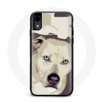 Valge Pitbull Dog Iphone XR &uuml;mbris