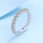 H&otilde;bedane S925 s&otilde;rmus t&auml;isringiga moissanite kokku 3,0 CT &uuml;liluksuslikud abielus&otilde;rmused, l&auml;binud teemanttesti Moissanite ehted naistele 5