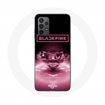 Coque pour Samsung Galaxy A23 4G Wallpaper diamante Blackpink Kpop Logo Rose - Maniacase