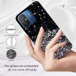 &Uuml;mbris Xiaomi Redmi 12C 13C A2 A1 A3 12 10C 10 Redmi Note 13 Pro Plus 12 11 Poco X6 M6 X5 Pro M5S X3 &uuml;mbris Glitter L&auml;ikiv Bling Silikoonist Soft Slim Xiaomi Poco X3 Pro must