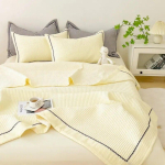 Prantsuse stiilis tepitud suvine tekk Elegance Princess mulll&otilde;nga kliimaseadme tekikomplekt Nahas&otilde;bralik tekk suvine 150x200cm Only quilt beige