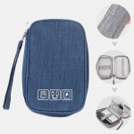 Kaasaskantav kaabel Digitaalsed salvestuskotid Organisaator USB-vidinad Juhtmed Laadija Toide Aku T&otilde;mblukk Kosmeetikakoti &uuml;mbris sinine