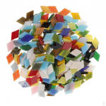 Mini mosaiik keraamilised klaasist plaadid ornament Rhombus