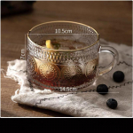 Ins Retro l&auml;bipaistev klaaskruus Lihtne veetass kohvitass hommikus&ouml;&ouml;gitass piimatass veinitass