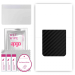 apgo Protective Skin Sticker for the back compatible with Motorola Razr+ Plus 2023, Wrap Film, Foil, Vinyl - Pattern Carbon Black