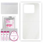 apgo Protective Skin Sticker for the back compatible with Vivo iQOO Neo8 Pro, Wrap Film, Foil, Vinyl - Pattern Matte Transparent