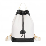 Naiste pingutusn&ouml;&ouml;riga &auml;mbrikott, suure mahutavusega seljakott, v&auml;rviplokk &otilde;lakott must/valge