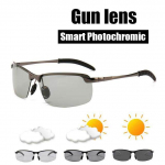 Fotokroomsed polariseeritud p&auml;ikeseprillid UV400 P&auml;ikeseprillid P&auml;eva-&Ouml;ised Kahe kasutusega Ohutus Juhtimine &Ouml;&ouml;n&auml;gemine Prillid Kerged Sport P&auml;ikeseprillid Meestele Naistele must