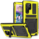 Vastupidav armor raskemetallist &uuml;mbris Samsung S24 S23 S22 S21 Plus S20 Note 20 ultra-alumiiniumist p&otilde;rutuskindla kattega karastatud klaasist alus For Galaxy S24&Case & Strap must