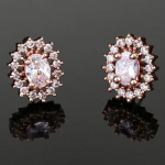 Ilusad Estele Round Designer roosikullatud k&otilde;rvar&otilde;ngad naistele