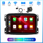 Reakosound Auto Raadio Stereo GPS Multimeediam&auml;ngija 2 DIN WiFi CarPlay Auto Android Bluetooth Puuteekraan Fiat 500L 2012-2017 jaoks