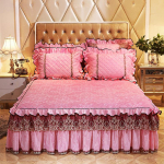 &Uuml;hev&auml;rviline sametist reljeefne voodikate Paks pl&uuml;&uuml;sist tepitud voodiseelik King-size voodikaitse kate Ei sisalda padjap&uuml;&uuml;ri Only 2pcs pillowcase