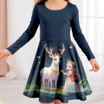 Kevadine t&uuml;druku vabaaja 3D printsessi kollane printsess, &uuml;mara kaelusega pikkade varrukatega kleit printsessile j&otilde;uludeks 80 roosa