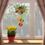 J&otilde;uluaken klammerdub aknakleebised Decor Xmas Snowman Snowflake Window Decor mitmev&auml;rviline