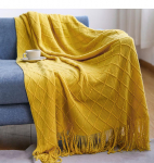 Kootud tekk Diivanikate Kate Tekk Tuttidega &Otilde;huke tekk Kontorikliimaseadmega tekk Laheakna tekk Suvine uinakute tekk V&auml;ike tekk 70*240CM （+ tassels）