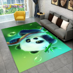 Panda Cartoon Animal Area vaip, vaibavaip kodu elutoa jaoks, laste magamistoa diivani uksematt, k&ouml;&ouml;gi libisemiskindel p&otilde;randamatt 40cm x 60cm