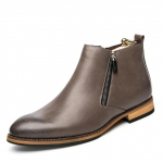 Uued moes meeste kingad Nahast &auml;rip&uuml;ksid Mees Vintage Vabaaja Klassikaline Formaalne K&uuml;lgmine t&otilde;mblukk Chelsea saapad Mehed Zapatos De Hombre 39 hall v&auml;rv