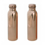 Tanirika puhtast vasest tavalise veepudel &ndash; 1 liiter, Shudh Tamba, suurep&auml;rane ekspordikvaliteet //2 tk.