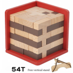 3D-kuubikuga puidust pusle Loov alusharidusega ehitusklotsid M&auml;nguasi L&otilde;bus stressimaandaja m&auml;ng Puslem&auml;nguasi lastele kingitus