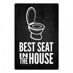 Vintage WC-silt Naljakas metallist plekk-tahvel WC WC-potid Seinakunst Baar Klubi Vannituba Tualettruum WC-seina kaunistamine 20x30cm