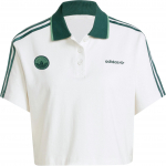 Adidas Vaba l&otilde;ikega crop polo s&auml;rk kirjatr&uuml;kiga Naiste topid Valge IX3555 L