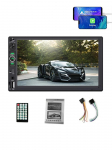 Traadita Juhtmega Android Auto CarPlay MP5 M&auml;ngija &Uuml;ksik 1 Din 7 Tolline Autoraadio Tagurduskaamera Bluetooth Stereo