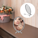 K&auml;eshoitav kompaktne peegelmeikipeegel k&auml;epidemega lauapeegel v&auml;ike meigipeegel naistele k&auml;sitsi vintage kompaktne reisimiseks