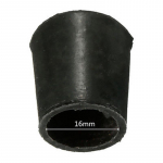 Vananemisvastane 4 tk/1 komplekt kriimustusvastane must kummist tool, p&otilde;rand jalad Jala m&ouml;&ouml;bli kaitsekorgid 16mm