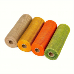 4 rullis pol&uuml;st&uuml;reeni DIY Deco v&otilde;rk, 10 tolli x 30 jalga P&uuml;hade dekoratiivsed v&otilde;rkpaelad p&auml;rgade jaoks J&otilde;ulupuu kaunistusteks peokaunistused DIY k&auml;sit&ouml;&ouml;tarbed