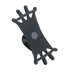 Jalgratta silikoonist telefonihoidja 360 kraadi p&ouml;&ouml;ratav maastikuratta telefonihoidikutele Maastikuratta tarvikud Jalgrattatarvikud must