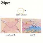 8 tk Lihtne s&uuml;nnip&auml;evas&otilde;num T&auml;nan teid &otilde;nnitluskaardid &Otilde;nnitluskaartide &uuml;mbrik ja pitsat kleebiste komplekt Loomingulised s&otilde;brap&auml;eva &otilde;nnitluskaardid 8pcs