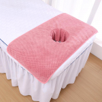 1 tk 40*80cm spaa k&auml;ter&auml;tik Bandana Coral Velvet massaažilaud plank n&auml;or&auml;tik ananassv&otilde;re roosa