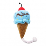 Interaktiivne Palus koeram&auml;nguasi Hammaste tervis Hammustuskindel multifilmiloomade disain Sisseehitatud heliga kriuksuv ja k&ouml;itega koeram&auml;nguasi sinine