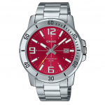 Casio Standard Analoog Roostevabast Terasest Punase Kettaga Kvarts MTP-VD01D-4BV Meeste K&auml;ekell punane