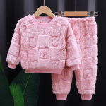 S&uuml;gistalvised magamisriided Flanellist pidžaamad T&uuml;drukutele Poistele Pikkade varrukatega Topid+P&uuml;ksid &Uuml;likonnad Mood Koduriided Beebi ja lapse magamiskost&uuml;&uuml;m 80cm
