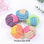 Interaktiivne puuvillane k&ouml;is Mini koeram&auml;nguasjad pall koertele Aksessuaarid Hambahari N&auml;rimiskutsikas suurtele v&auml;ikestele koertele M&auml;nguasi Lemmiklooma koeralelu 1Pc Random Color