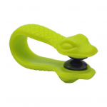 Akupressuuriklambrid migreeni leevendamiseks Serpentiini mustriga LI4 massaažiklambrid Plastikust tiigrisuu h&otilde;&otilde;rumisklambrid peavalu pingete leevendamiseks roheline