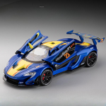 1/22 McLaren P1-GTR M&auml;nguauto Mudel Sulamist Valatud Heli ja Valgusega Tagaratta Tagasit&otilde;mbefunktsioon S&otilde;idukite Mudelid Lastep&auml;eva Kingitused