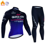 QUICK STEP Soe talvine termofliisist rattas&auml;rkide komplektid meeste vaba&otilde;hus&otilde;iduks MTB Ropa Ciclismo rinnap&uuml;kste komplekt, rattariided L