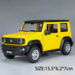 1/24 SUZUKI Jimny Sulamist Auto Mudel Die-Cast Metall Maastikuautod Auto Mudel Heli ja Valguse Simulatsioon Kollektsioon Laste M&auml;nguasi Kingitus kollane
