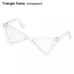 Kolmnurksed raamid peegelfoto rekvisiidid koerte p&auml;ikeseprillid kandilised prillid lemmiklooma prillid kasside prillid Black1-Triangle frame