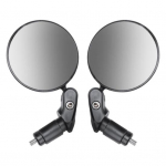 1 paar jalgratta juhtraua tahavaatepeegel 360 kraadi p&ouml;&ouml;ratav kokkuklapitav maantee m&auml;gijalgratta stange ots kumer peegelklaasist objektiivi jalgrattatarvikud must