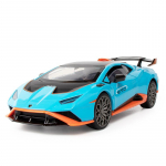 1/24 Lamborghini HURACAN STO Sulamist Sportauto Mudel Valatud Metallist M&auml;nguasi V&otilde;idus&otilde;iduauto Mudel K&otilde;rge Simulatsioon Kogumine Heli ja Valgus Laste Kingitused sinine