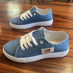 Naiste kingad, &otilde;pilaste l&otilde;uendist kingad, mugavad ja kerged vabaajajalatsid, ruudulisest riidest kingad naistele 36 valge