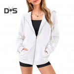 S&uuml;gistalvine naiste kapuutsiga mantel Pingutusn&ouml;&ouml;riga kapuutsiga lukuga pikad varrukad &uuml;hev&auml;rvilised taskud, paksendatud spordijakk lahtine igap&auml;evaseks kandmiseks koolimantel M roosa punane v&auml;rv